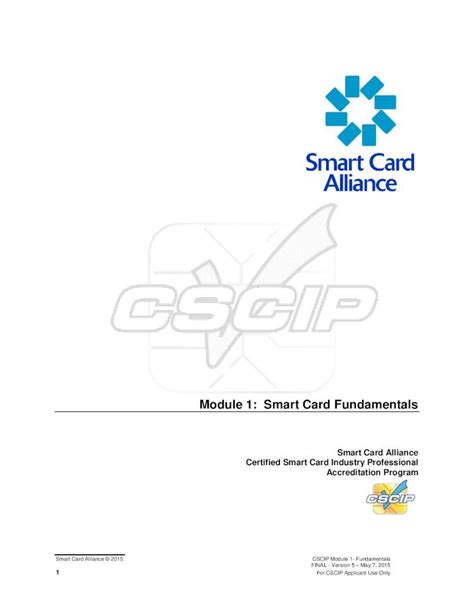 smart card pdf 2014|Module 1: Smart Card Fundamentals .